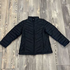 Faded Glory Black Quilted Puffer Jacket